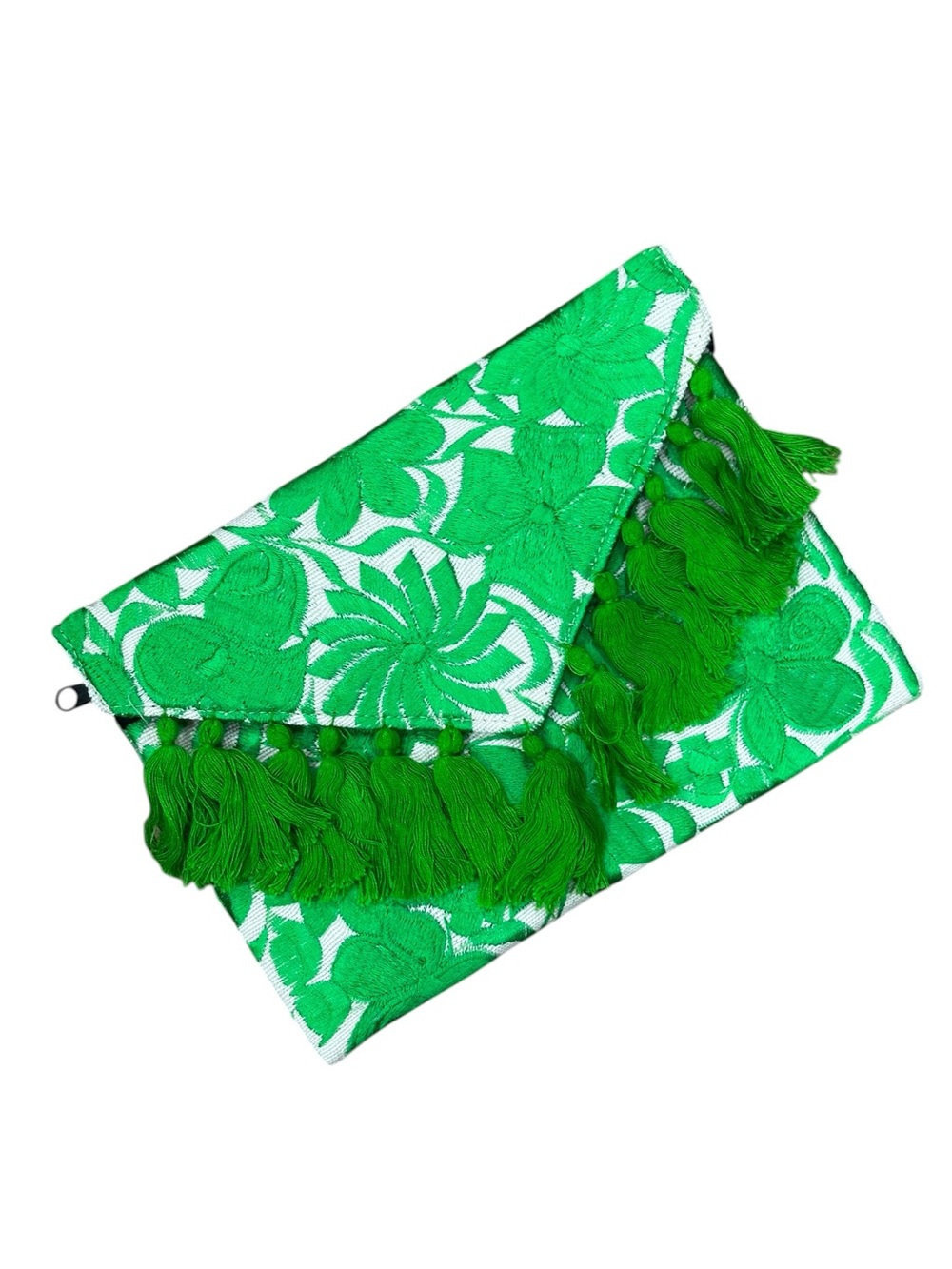 Mexican Embroidered Floral Clutch Bag